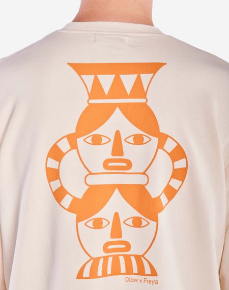 Sweatshirt aus Bio-Baumwolle | "sweat duality ivoire - ivory", Olow, Foto 2