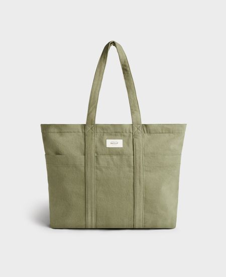 Sac cabas en coton bio | kaki "sunset tote bag"