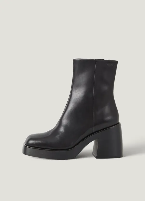 Bottines à talons en cuir certifié | noir "brooke black", Vagabond