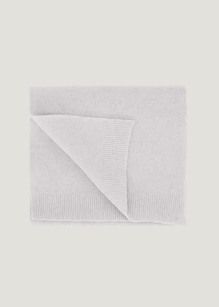 Écharpe en laine mérinos recyclée | gris "Merino wool scarf - snow melange", Colorful Standard