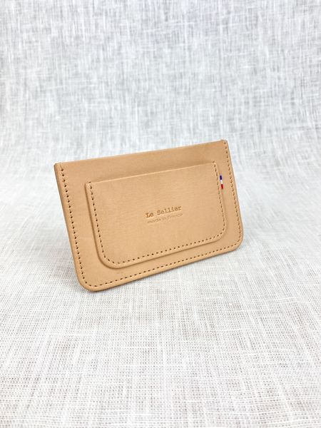 Porte carte / cni - naturel