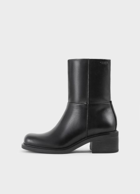 Bottines en cuir certifié | noir "daniella - black"