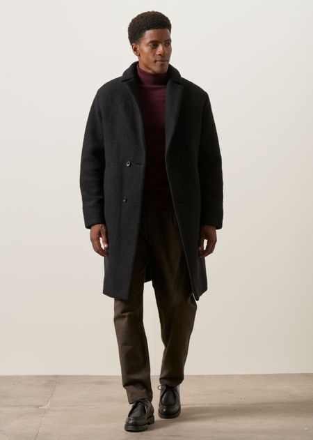 Manteau long en laine bio, Rotholz