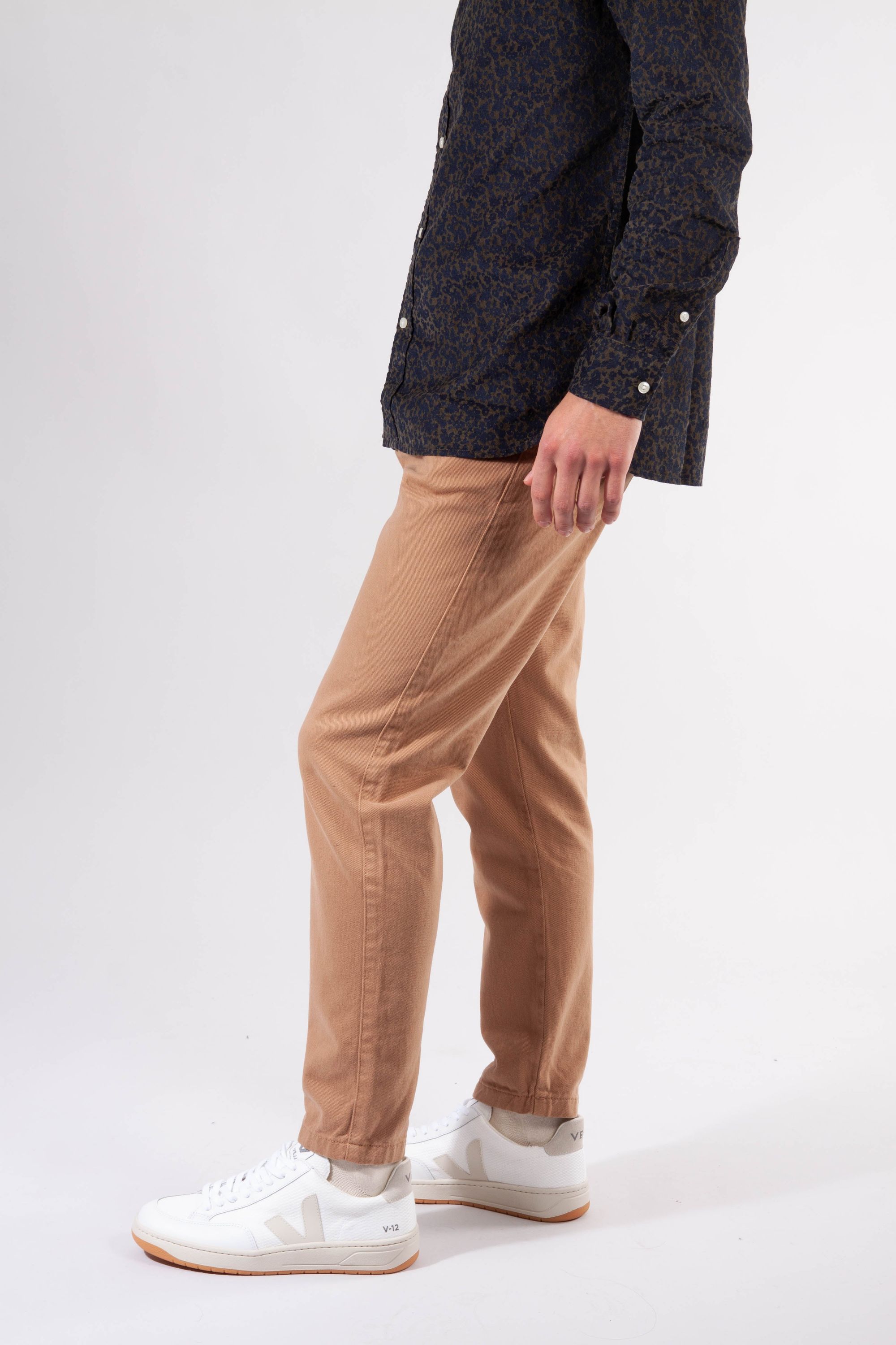 Pantalon droit en twill épais camel en coton bio - bob, Knowledge Cotton Apparel, photo 1