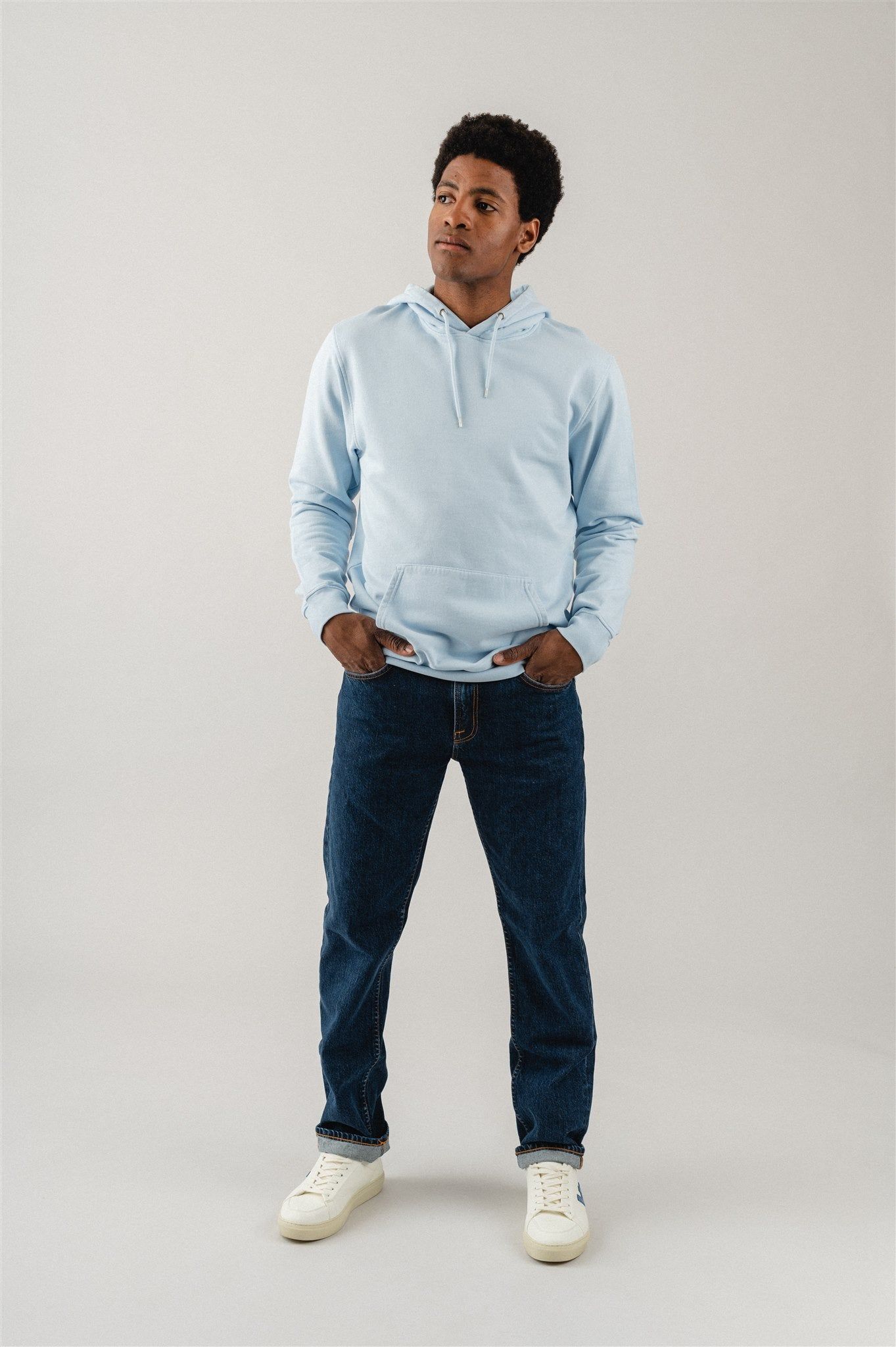 Hoodie aus Bio-Baumwolle | blau "polar blue", Colorful Standard, Foto 5
