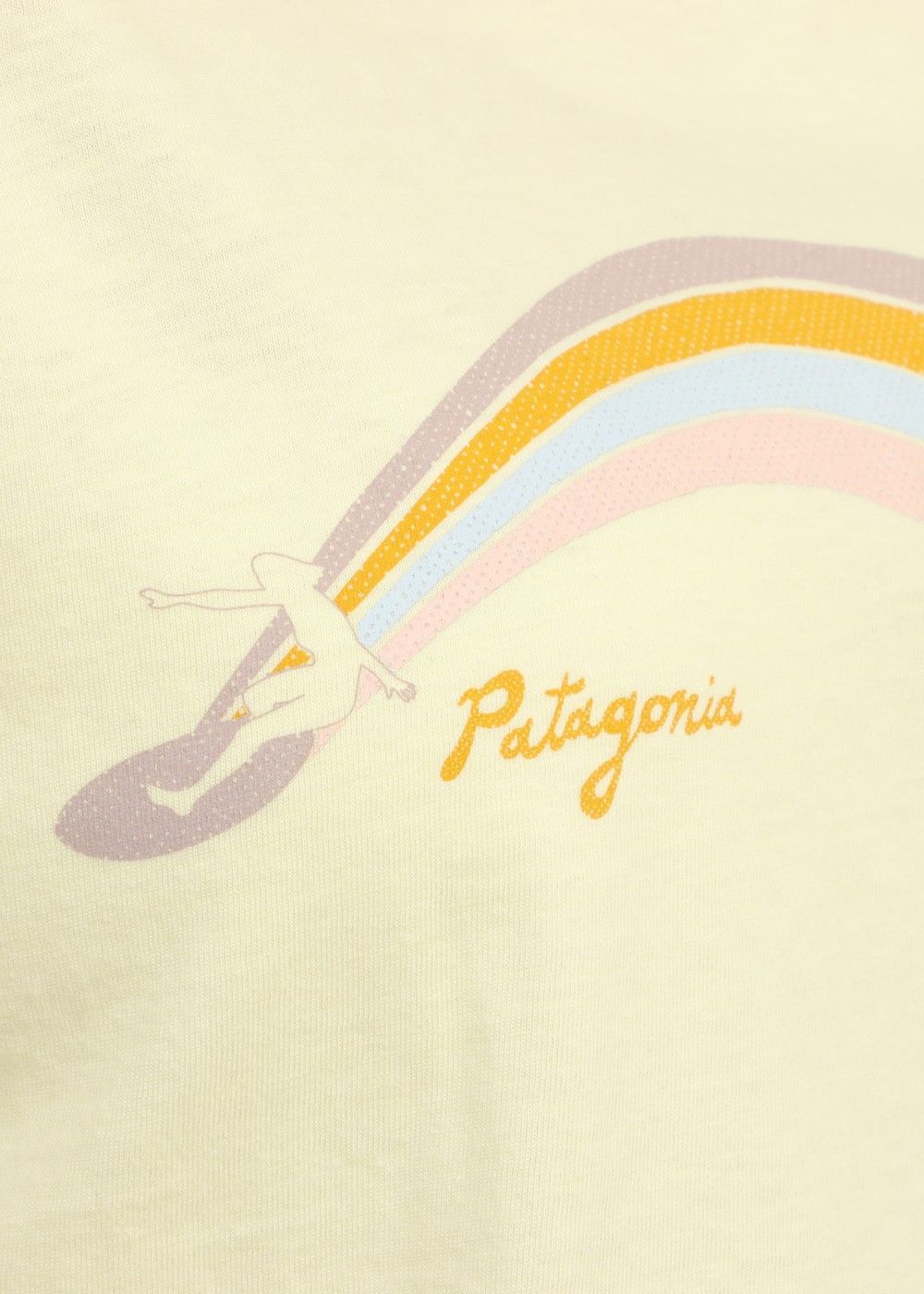 T-shirt jaune imprimé en coton bio - psychedelic slider, Patagonia, photo 5