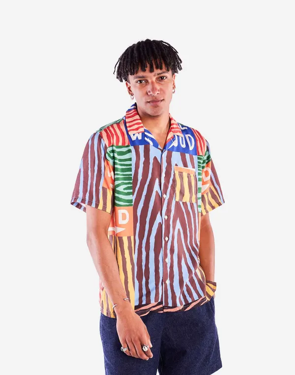 Chemise en tencel® (procédé lyocell) | marron "chemise aloha firewood - firewood", Olow