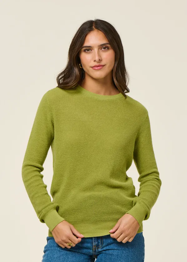 Pull en coton bio | vert "iradi - green", SKFK