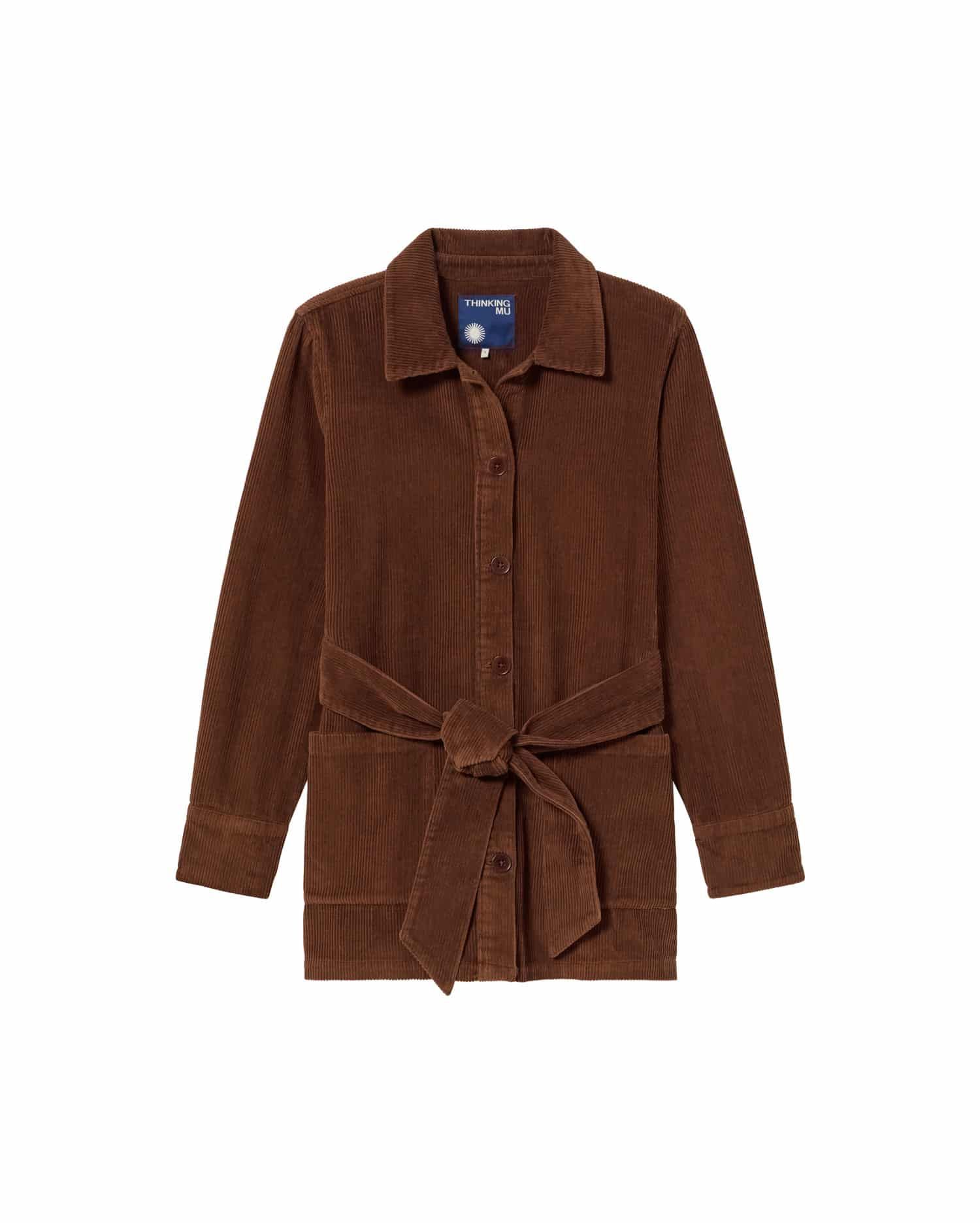 Cordjacke aus Bio-Baumwolle | Braun "chocolate corduroy taylor jacket", Thinking Mu, Foto 7