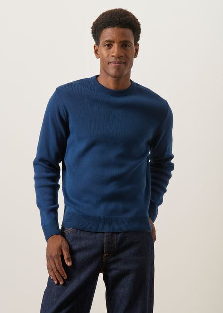 Pullover aus Bio-Baumwolle | blau, WeDressFair