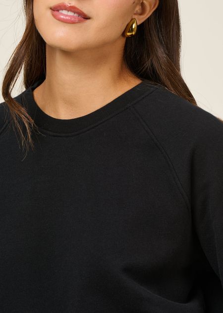 Sweat en coton bio | noir - WeDressFair