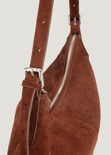 Shopper aus zertifiziertem Veloursleder | Braun "Hilo chestnut", Vagabond, Foto 6