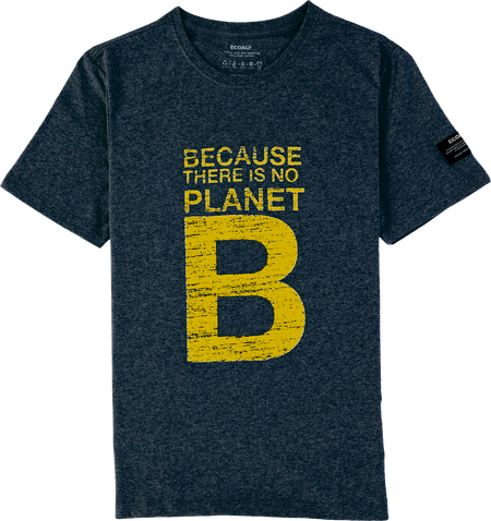 T-shirt marine à imprimés en coton bio - nataal