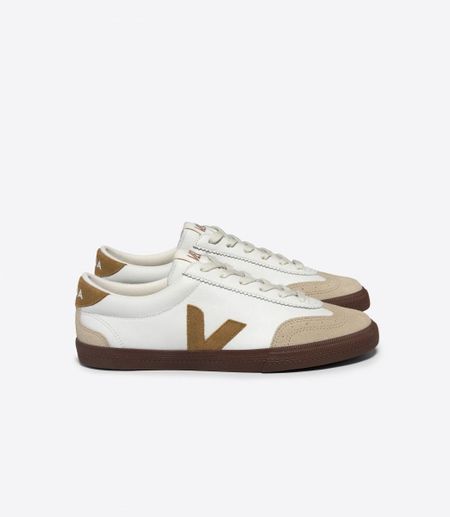 Baskets en cuir bio | marron "volley o.t. leath white tent bark"