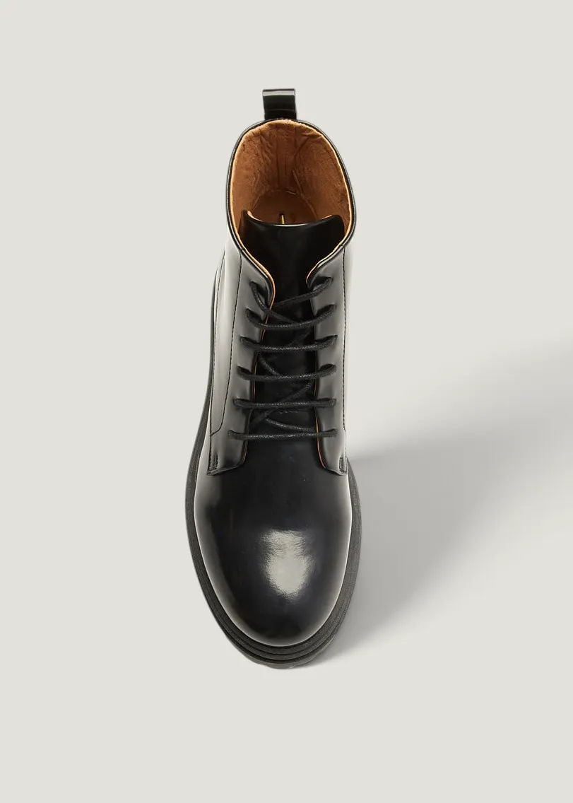 Bottines en cuir certifié | noir "bérénice", Odaje ex M.Moustache, photo 5