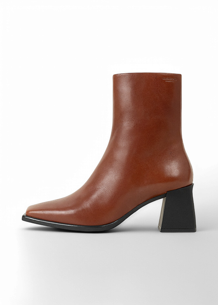 Bottines en cuir certifié | marron "hedda - cinnamon"