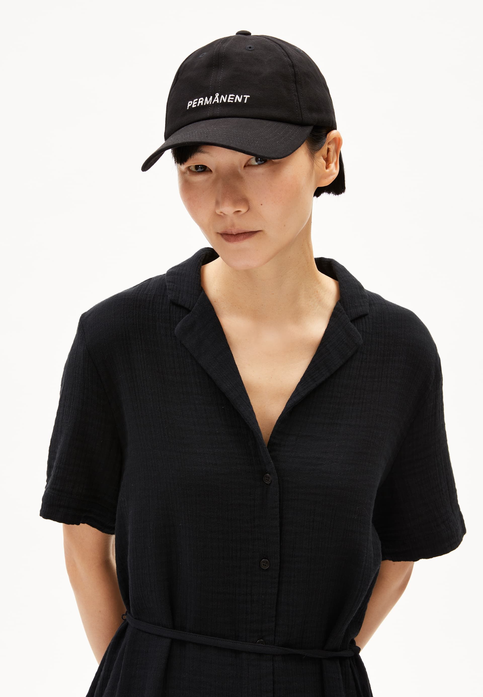 Robe en gaze de coton bio | noir "mabelaa musselin - black", Armedangels, photo 2