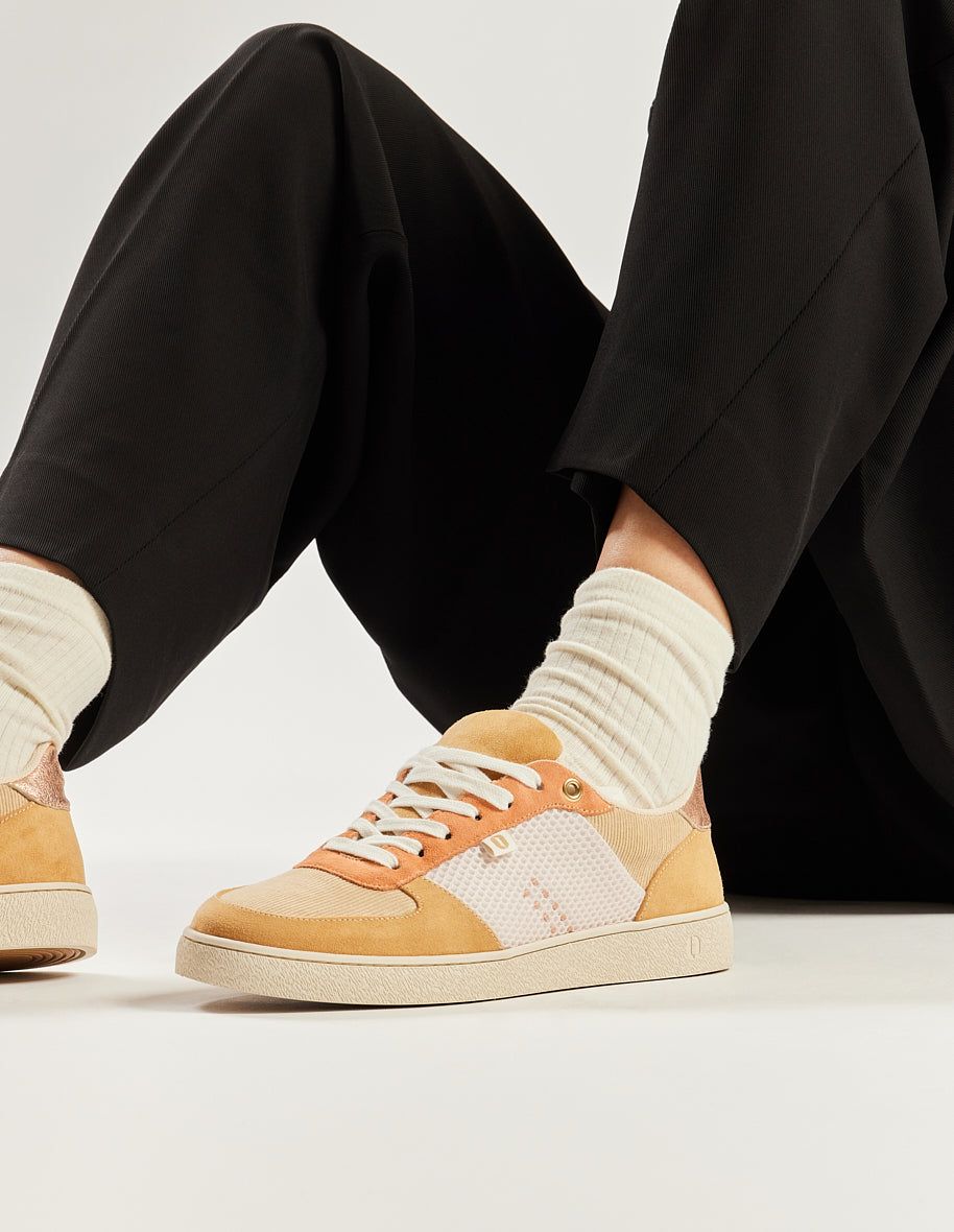 Sneaker aus zertifiziertem Leder | marie - beige creme pêche, Odaje ex M.Moustache, Foto 2