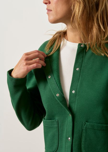 Gilet en coton bio | vert forêt - WeDressFair