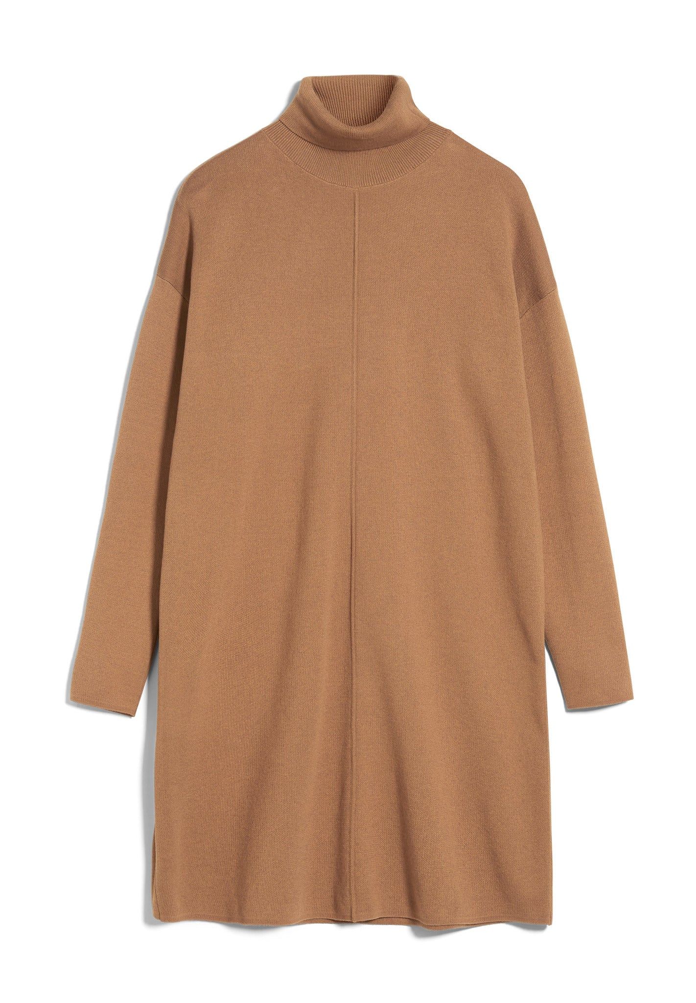 Robe pull camel en coton bio - stinaa cedar wood, Armedangels, photo 2