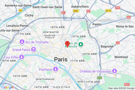 Carte de la boutique WeDressFair de Paris
