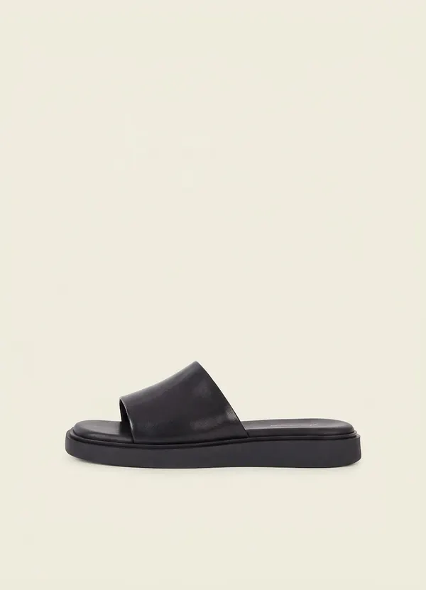 Sandales en cuir certifié | noir "connie noir", Vagabond