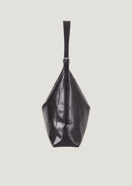 Sac cabas en cuir certifié | noir "hilo" - Vagabond