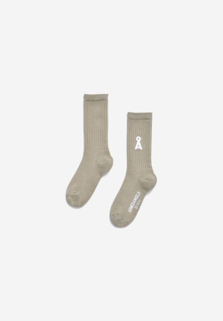 Chaussettes en coton biologique | vert pâle "saamus bold - light sage" - Armedangels