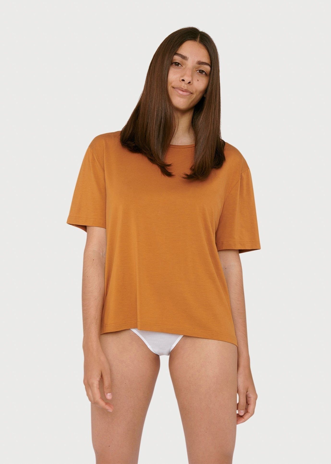 T-shirt en tencel | ocre "ocher", Organic Basics, photo 1
