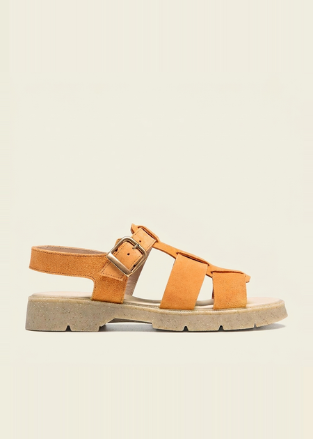 Sandales made in france en cuir suède certifié | pêche "ballast v peche"