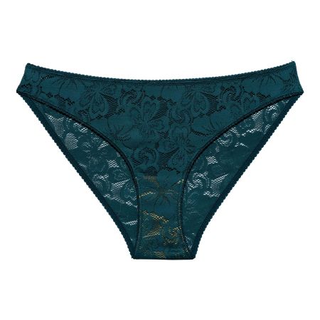 Culotte turquoise en dentelle recyclée - ruby