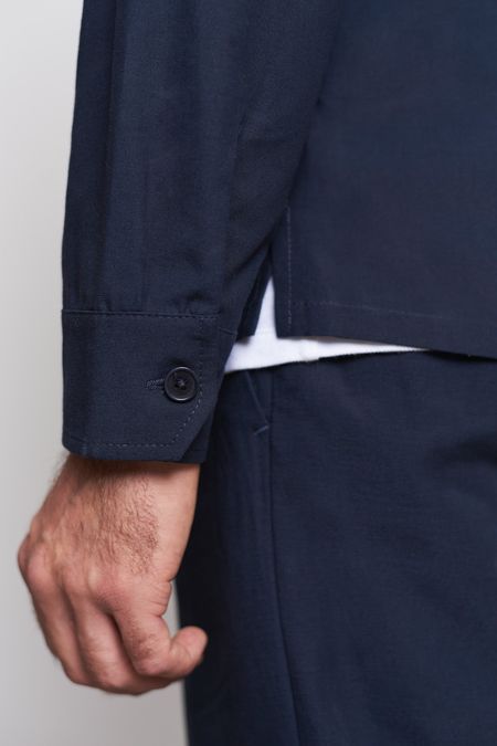 Surchemise en tencel et coton bio | navy "owe pale navy", About Companions, photo 3