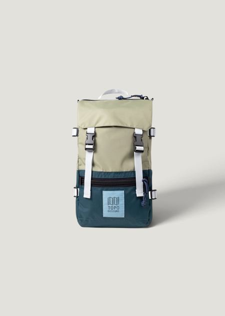 Mini sac à dos en matière recyclée | bicolore "Rover pack mini 10l - oil green / dark pine", Topo Designs