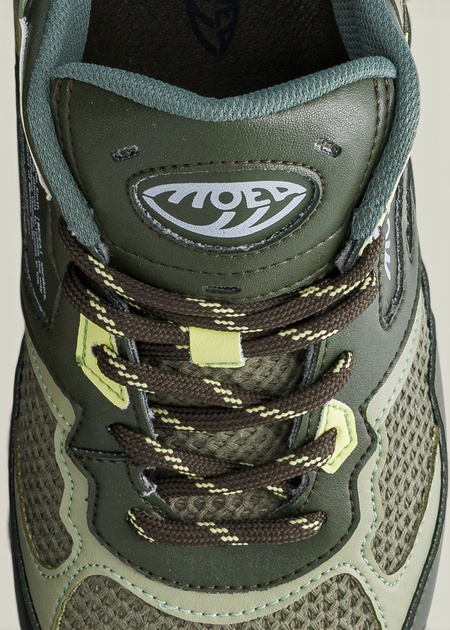 Vegane Sneaker | Beige "rush - green acid", Moea, Foto 5