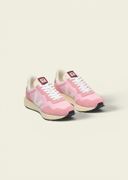 Baskets en mesh recyclé | rose "paulistana - guimauve white" - Veja