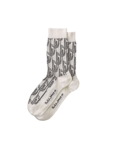 Chaussettes hautes à motifs cactus en coton bio - olsson