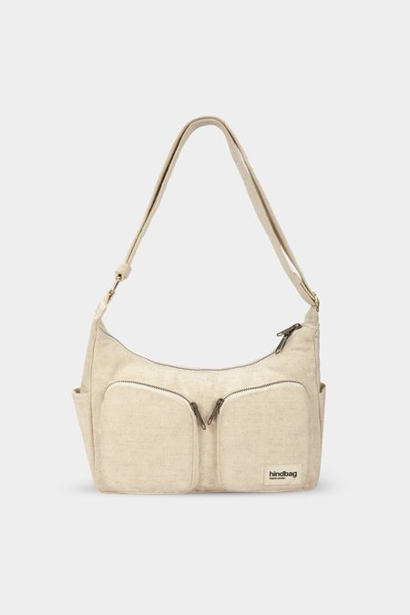 Sac multipocket en coton bio | jute "emile jute" - jute - Hindbag