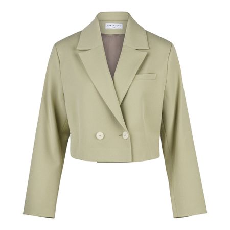 Kurzer Blazer aus recyceltem Material | Grün "tulia pistachio", Jan'n June, Foto 2