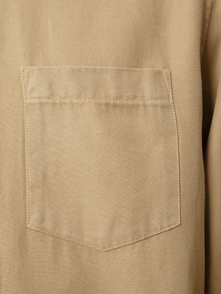 Chemise beige en twill de lyocell et coton - chuck fluid, Nudie Jeans, photo 5