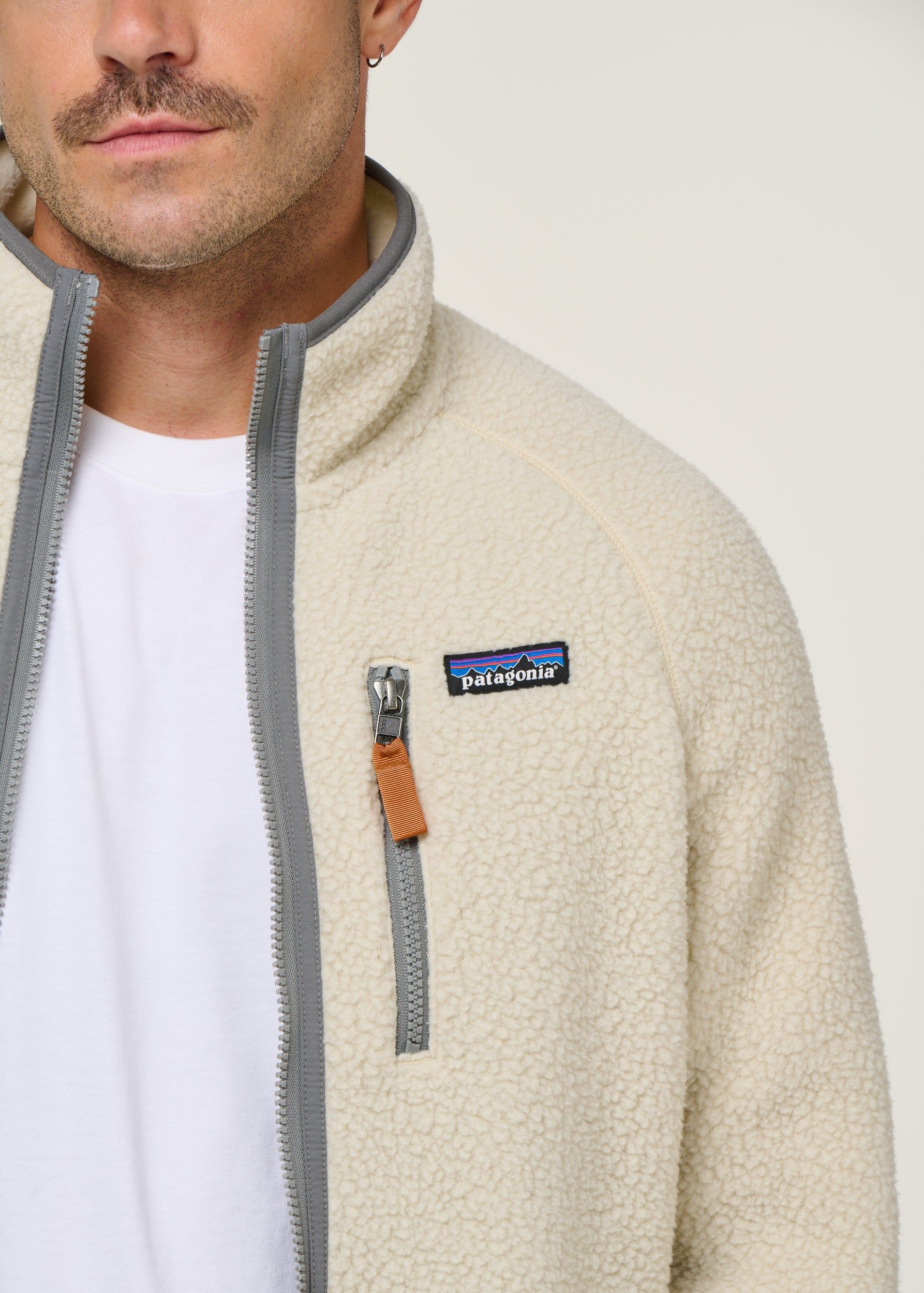 Veste polaire en matière recyclée | écru "retro pile jkt - plcn", Patagonia, photo 4