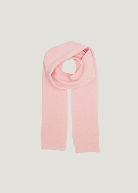 Écharpe en laine mérinos recyclée | rose "Merino wool scarf - faded pink"