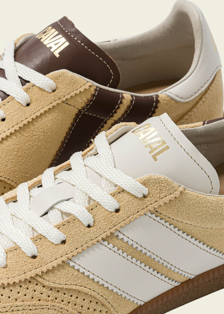 Baskets en cuir certifié | beige "pulse mocha dune" - Caval