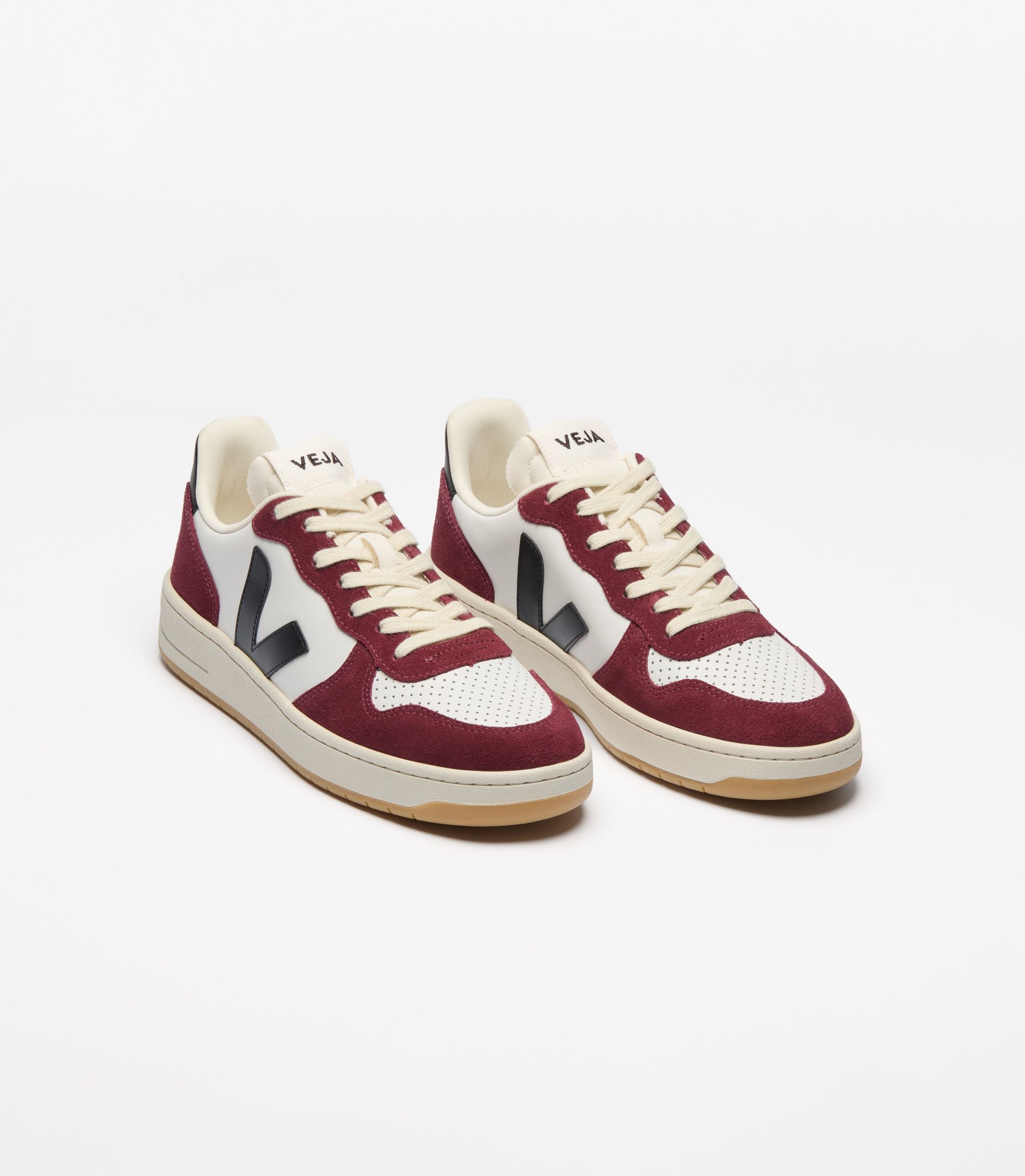 Sneaker aus Leder | Mehrfarbig "v-10 prime - white_black_amarante", Veja, Foto 2