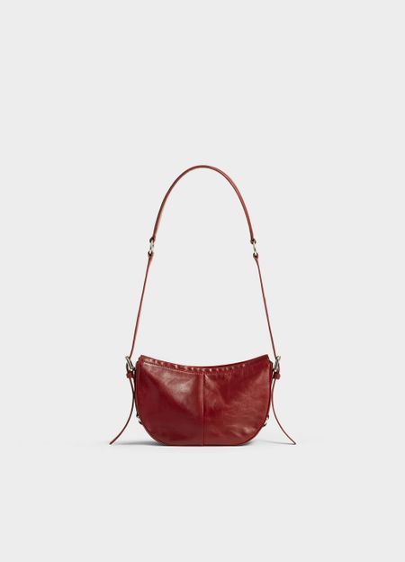 Sac à main en cuir certifié | rouge "minoh"