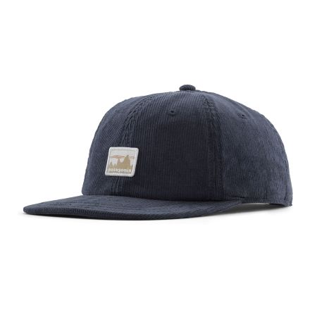 Casquette velours en coton bio | marine "corduroy cap 73 skyline smolder blue"