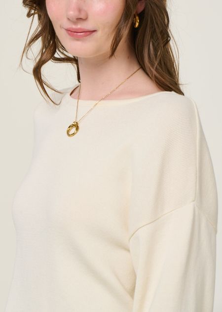 Pullover aus Bio-Baumwolle | Ecru "williamsburg offwhite", Jan'n June, Foto 4