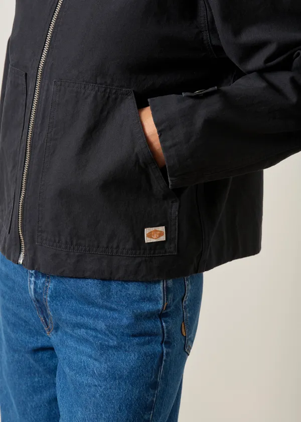 Veste en coton biologique épais | noir "Lana jacket duck canvas", Nudie Jeans