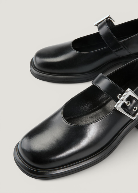Mary-Jane-Schuhe aus zertifiziertem Leder | schwarz "Ellis black", Vagabond, Foto 2