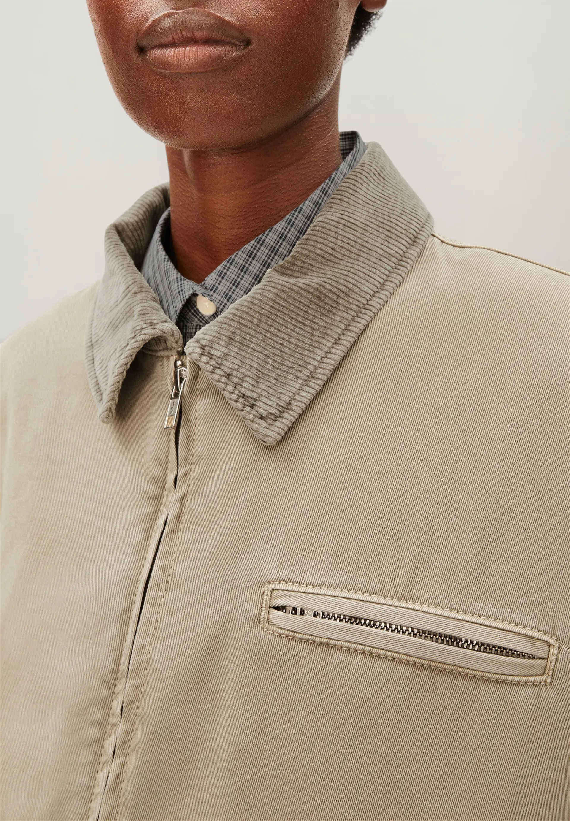 Veste en coton bio | vert "Padded cotton iconic å jacket - light sage", Armedangels, photo 2