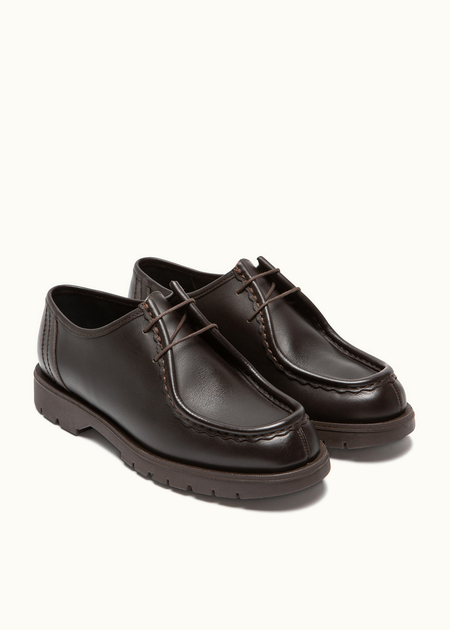 Derbies made in france en cuir certifié | marron "padror marron" - Kleman